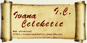 Ivana Čeleketić vizit kartica